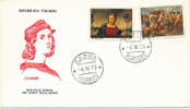 ITALIA 1970  FDC RAFFAELLO SANZIO PITTORE ARCHITETTO 1483-1520. ANNULLO PARMA. - Religión