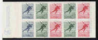 SVERIGE; SWEDEN; 1966; MI CARNET H35 MI 543-548 ET CARNET 10 ENGLISH ** SKATING PATINAGE - 1951-80