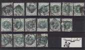 Lot De N° 92  Oblitération Squared Circles   17 Ex. - Used Stamps