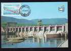 Romania 1972 Maxicard,with Ponts-bridge-barrage-electricite,Portile De Fier (D). - Elektrizität