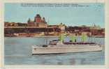 Canada  - Bateaux - Paquebots - O949 -  Québec - Un Transatlantique Devant Le Château Frontenac - état - Québec - Château Frontenac