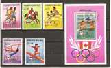 Alto Volta - Serie Completa Usata + Foglietto: Giochi Olimpici Di Montreal 1976 - Ete 1976: Montréal