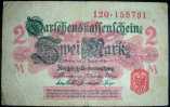 Paper Money,Banknote,Germany,Reich,2 Mark,Dim.110x69mm - Otros & Sin Clasificación