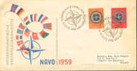 1959 Pays Bas  FDC  OTAN NATO  Sur Lettre - OTAN