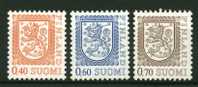 Finlande** N° 724 à 726 - Armoiries - Unused Stamps