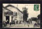 88 GOLBEY Route De Thaon, Très Animée, Café, Ed Testart, 1909 - Golbey