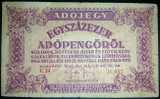 Paper Money,Banknote,Hungary,Soviet Ocuppation?,Pengo,Dim.135x82mm,Year Of 1946. - Hongarije