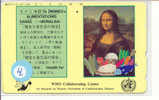 Telecarte Leonardo Da Vinci Mona Lisa Op Telefoonkaart (4) Japon Art - Peinture - Mahlerei - Kunst - Schilderij - Peinture