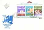1987 For Assurance And Collaboration In EUROPE Vienna S/S "B" FDC   BULGARIA / Bulgarie - Unused Stamps