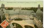 89 ST FARGEAU Cour D'honneur Du Château   Beau Plan Couleur  Carte Tissée  1911 - Saint Fargeau
