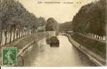 94 CHARENTON Le Canal  Joli Plan Avec Péniche   1908 - Charenton Le Pont