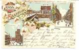 SARREBOURG   -   ** GRUSS AUS SAARBURG ** LITHO 3 VUES    (Sous La Neige) - Sarrebourg