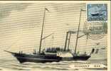 A0004 - Entier Postal - Carte Paquebot Diamant 1846 - Souvenir Maximum  Du Centenaire Ostende - Douvres - Cob 727 - 1934-1951