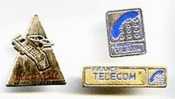 @+ Lot De 3 Pin´s Telecom (dont Audiocom) - France Telecom