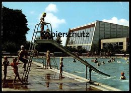 ÄLTERE POSTKARTE SALZGITTER-LEBENSTEDT FREIBAD & HALLENBAD Piscine Enfants Bademode Mode Balnéaire Vogue Fashion Cpa - Salzgitter