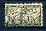 France  -  Taxe  :  Yv  14  (o)    Paire  ,  N2 - 1859-1959 Oblitérés