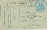 Maroc Morocco Marruecos Carte En FM 9ème Groupe D'Artillerie Meknes 1920 Carta Sobre Cover Lettre - Briefe U. Dokumente