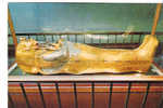 CP - THE EGYPTIAN MUSEUM - CAIRO - 264 - THE INNERMOST COFFIN OF THICK GOLD OF KING TUT ANKH AMUN - MASSIVER GOLDSARG KO - Antigüedad