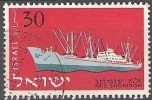 Israel 1958 Michel 162 O Cote (2007) 0.15 Euro Bateau Schomron Cachet Rond - Gebruikt (zonder Tabs)