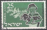 Israel 1955 Michel 110 O Cote (2007) 0.25 Euro Enfant Avec Agneau Cachet Rond - Gebruikt (zonder Tabs)