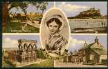 Nice Multiview Postcard Bamburgh Northumberland Grace Darling & Birthplace  - Ref A40 - Altri & Non Classificati