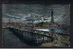 1904 Postcard Blackpool By Night From The Pier Lancashire - Ref 40a - Blackpool
