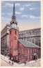 Boston MA - Old South Church Église - Vers 1920 - Jamais Utilisée - Animée - Boston