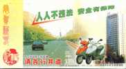 Motorbike Car Traffic Safe  ,  Pre-stamped Card , Postal Stationery - Motorbikes