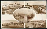 Real Photo Multiview Postcard Peterhead Prison Lighthouse Harbour Fishing Steam Trawlers Aberdeen Scotland - Ref A41 - Aberdeenshire