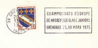 1975 France 38  Grenoble   Europe  Ice Hockey Sur Glace Hockey Su Ghiaccio - Eishockey