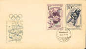 1964 Tchecoslovaquie  FDC  Olympic Games - Hockey (su Ghiaccio)