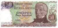 ARGENTINE   50 Pesos  Non Daté (1983-1985)   Pick 314    ***** BILLET  NEUF ***** - Argentine