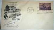 United States,Letter,Francis Burt,History,Person,Cover,Nebraska,Stamp,FDC - 1951-1960