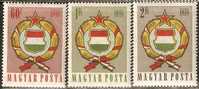 Hungary 1958 Mi# 1528-1530 A ** MNH - Nuovi
