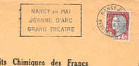 1963 France  54 Nancy    Théâtre Teatro Theatre  Sur Lettre Entiere - Theater