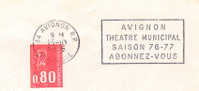 1976 France 84 Avignon  Théâtre Teatro Theatre - Theatre