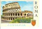 ROMA N° 188 : Il Colosseo (Le Colisée) "Souvenir De.." / Carta Moderna Circulata 1975 / Pliure !! - Kolosseum