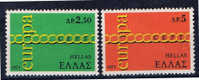 GR+ Griechenland 1971 Mi 1074-75** EUROPA - Neufs