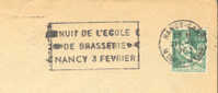 1962 France 54 Nancy    Bières  Birra Beer Sur Lettre - Beers