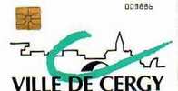 FRANCE CARTE A PUCE ANCIENNE VILLE DE CERGY NUMEROTEE NEUVE RARE - Badge Di Eventi E Manifestazioni