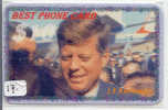 President KENNEDY Sur Prepaidcarte (17) John F. Kennedy President USA - Personaggi