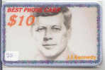 President KENNEDY Sur Prepaidcarte (20) John F. Kennedy President USA - Personnages