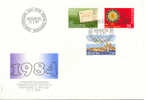 Cadran De Saint- Imier FDC 1984 Suisse Yvert 1196/8 - Horloges