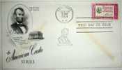 United States,Letter,A.Lincoln,History,Person,Cover,American Credo,Stamp,FDC - 1951-1960