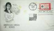 United States,Letter,Francis Scott Key,History,Person,Cover,American Credo,Stamp,FDC - 1951-1960