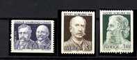 Suède ** N° 812 à 814  - Lauréats Du Prix Nobel 1913 - Unused Stamps