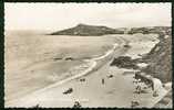 Real Photo Postcard Bathing Huts Porthmeor Beach & Island St Ives Cornwall - Ref A55 - St.Ives