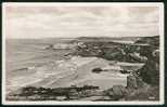 Real Photo Postcard Trevelgue Head From Lusty Glaze Porth Near Newquay Cornwall - Ref A55 - Newquay