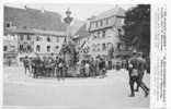 68 )FL) MASSEVAUX, Grande Place, Alsace Libérée, En Famille Apèrs La Revue Franco Américaine Du 14 Juillet 1918, ANIMEE - Masevaux