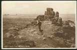 Real Photo Postcard Wesley´s Stone Lands End Cornwall - Ref A62 - Land's End
